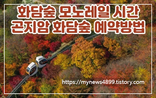 화담숲 모노레일 완전정복