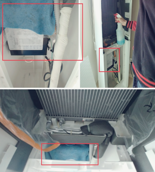 스탠드 에어컨 청소방법 청소주기 간단해요.