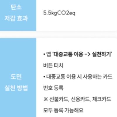 기후행동 실천 항목 15가지 대중교통 이용