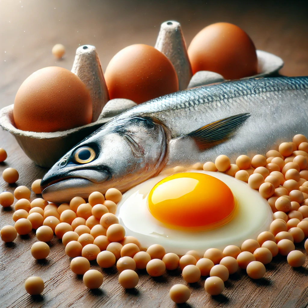 계란노른자-대두-생선