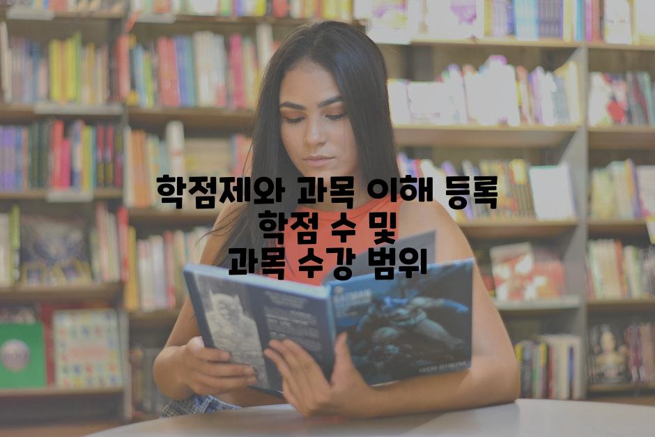 학점제와 과목 이해 등록 학점 수 및 과목 수강 범위