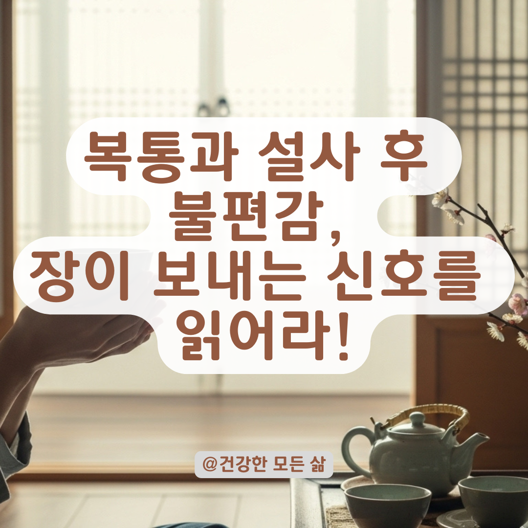 복통이 계속되는데 설사 후에도 불편하다면, 장 트러블 유형별 진단 가이드.