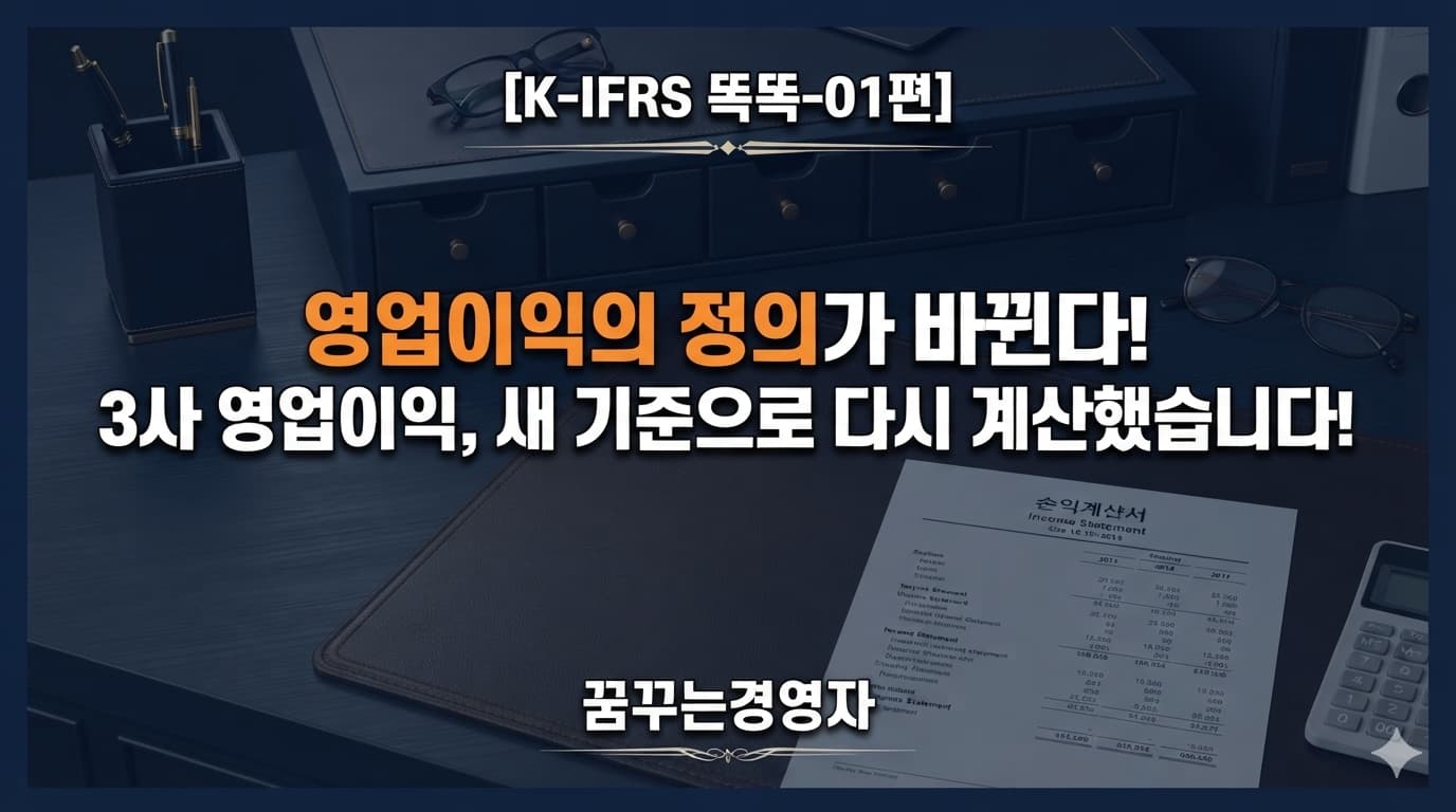 K-IFRS 1118 변경사항 총정리: 영업이익 정의가 바뀝니다 ❘ K-IFRS 똑똑-01