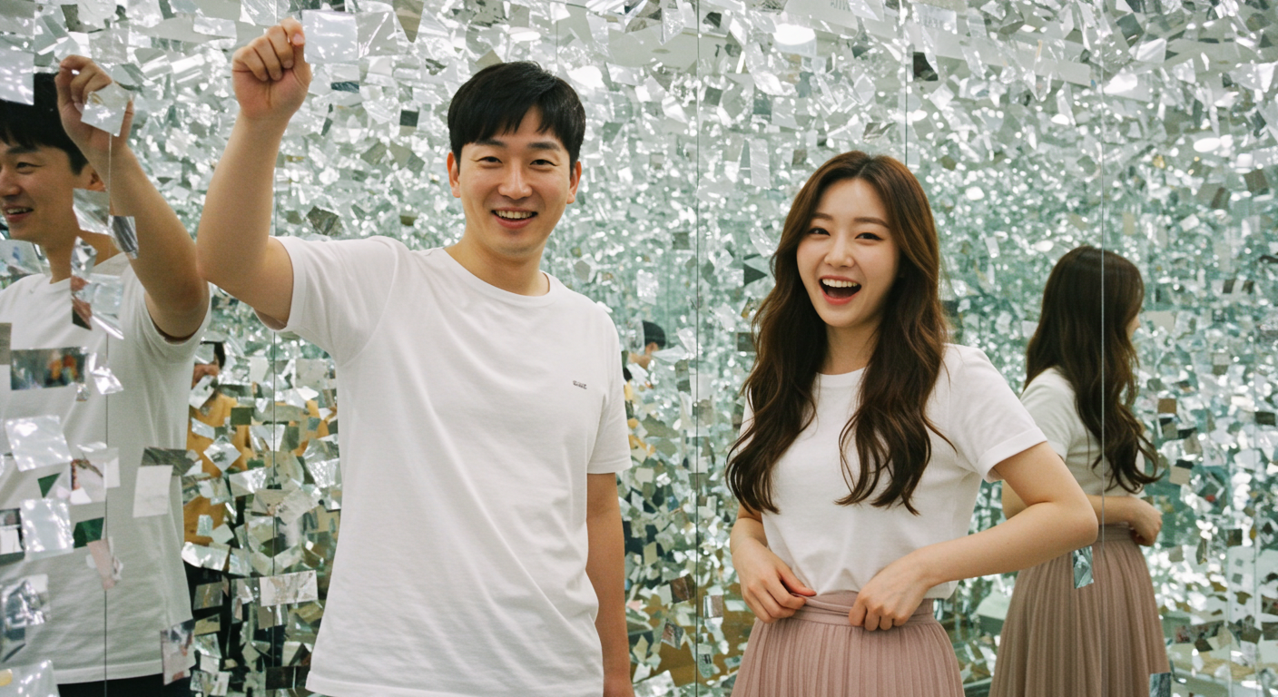 거울 시트지 붙이는 방법