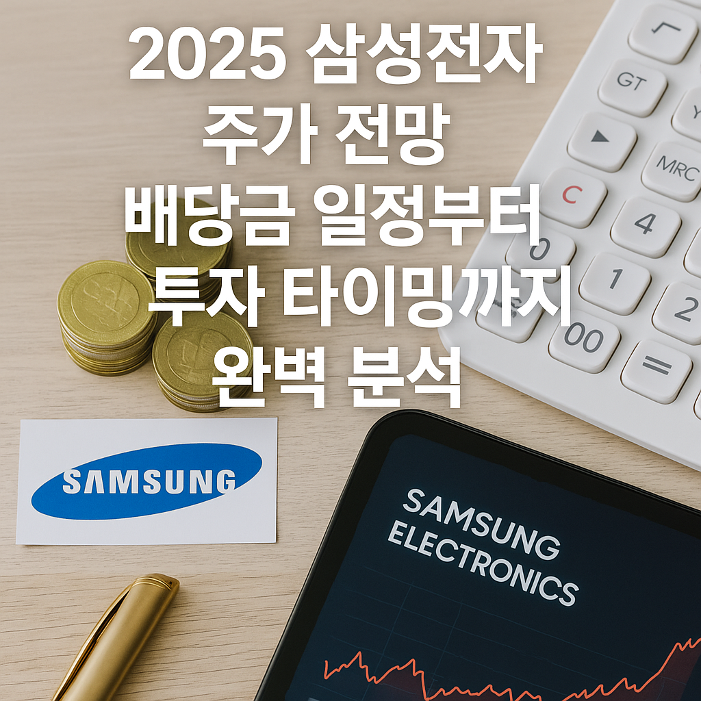 2025 삼성전자 주가 전망 대해부｜배당금 일정부터 투자 타이밍까지 완벽 분석
