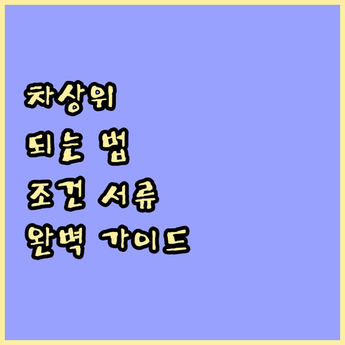 차상위계층 되는 법, 지원 조건과 필..