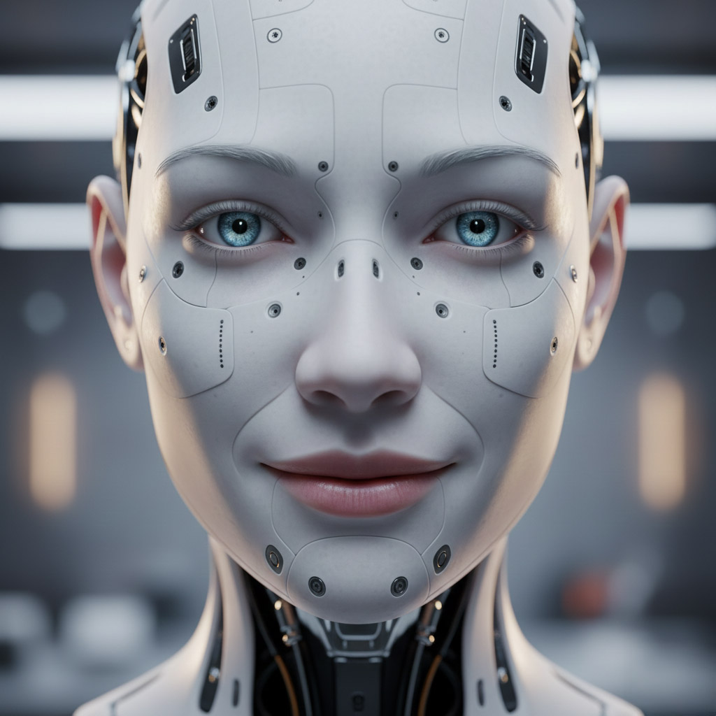 휴머노이드 얼굴의 비대칭 설계 철학