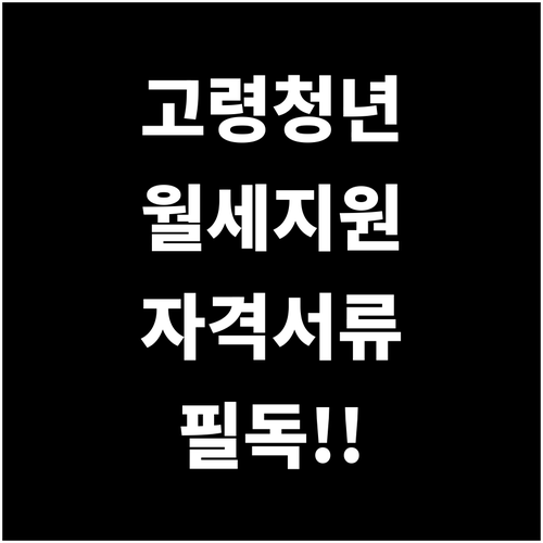 2026 고령군 청년 월세 지원 대상..