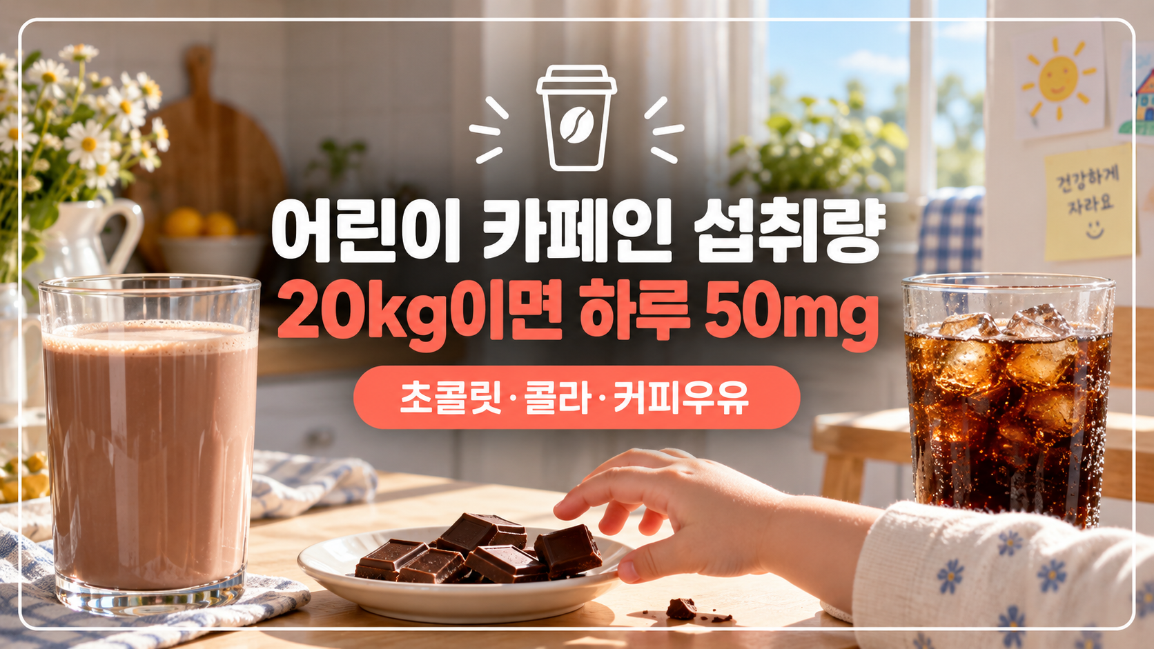 어린이 카페인 섭취량 대표