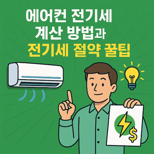 썸네일-에어컨 전기세 계산 방법 에어컨과 사람 이미지