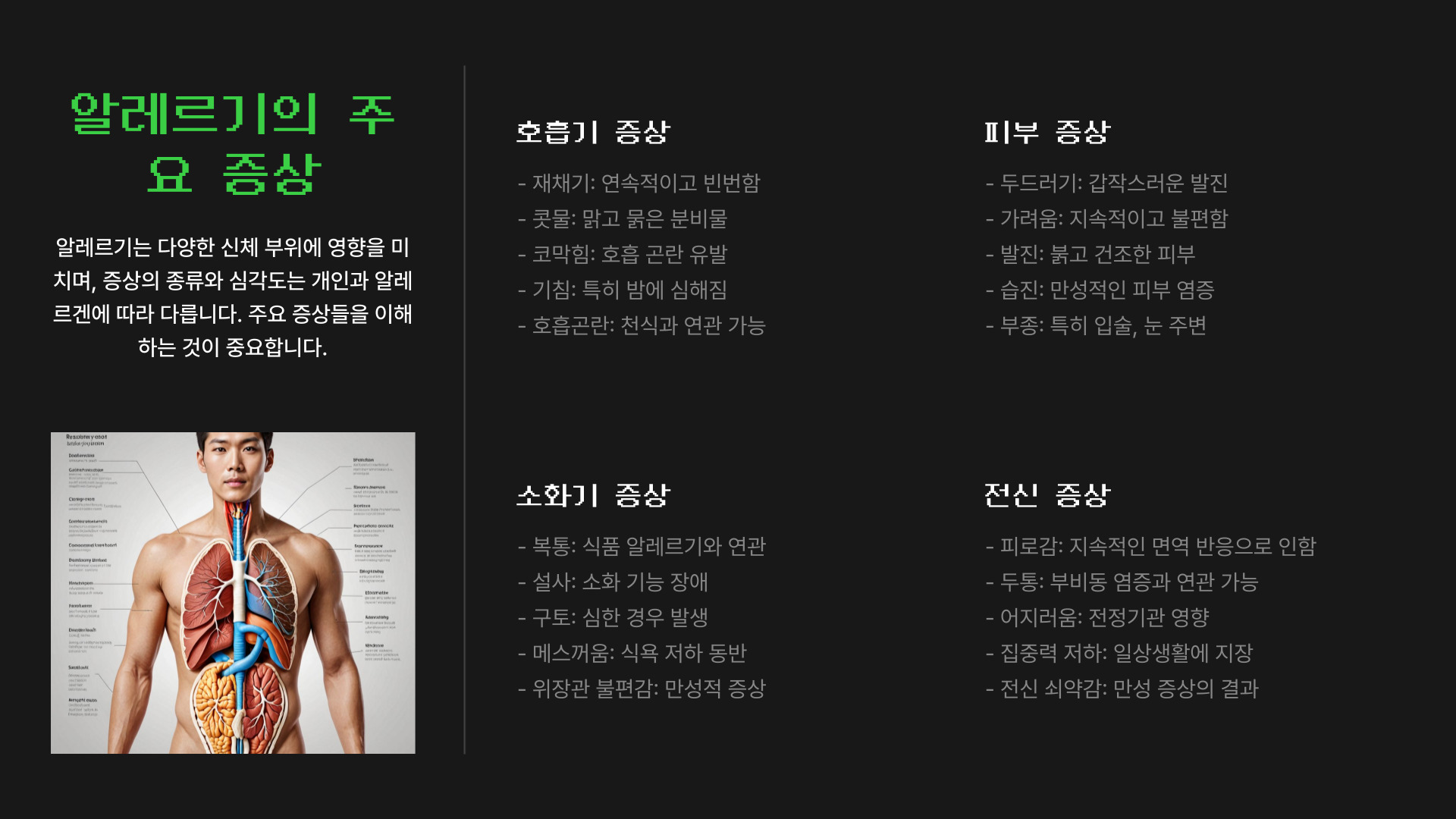 알레르기 증상