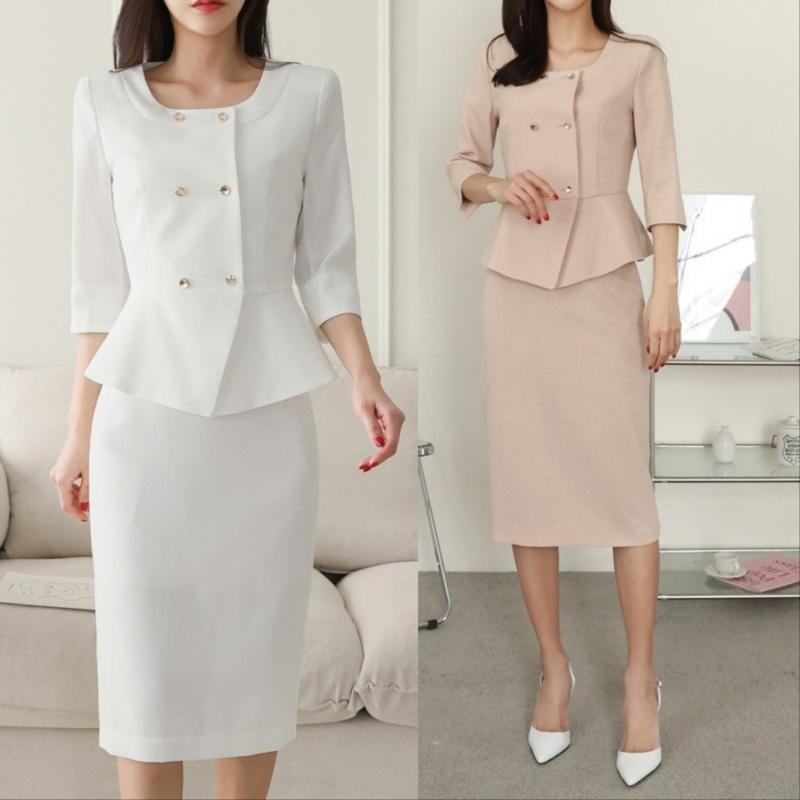 여성정장 세트 치마 투피스 셋업 수트 명품스타일 여성여름정장