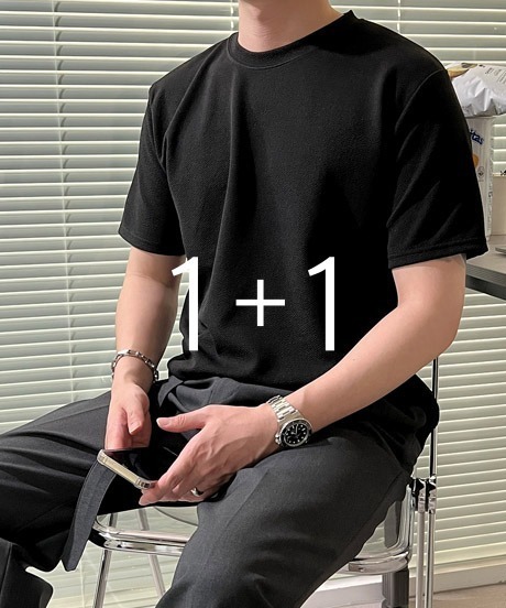 1 1 피넛 링클프리 반팔 티셔츠