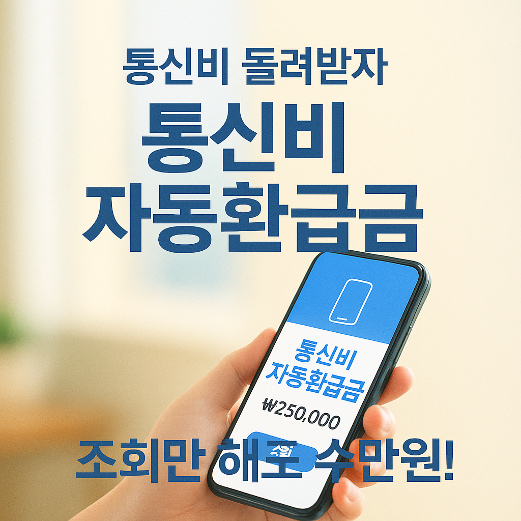 [3편] 몰라도 받는 돈 시리즈 - 통신비 자동환급금 조회 방법 정리