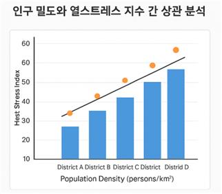 AI 기반 인구 밀도-기후 상관 분석