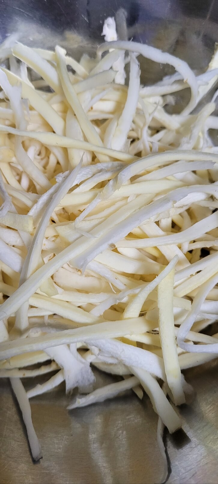 도라지 채 썰기