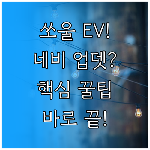 전기차 쏘울 EV 네비 업데이트 성공..