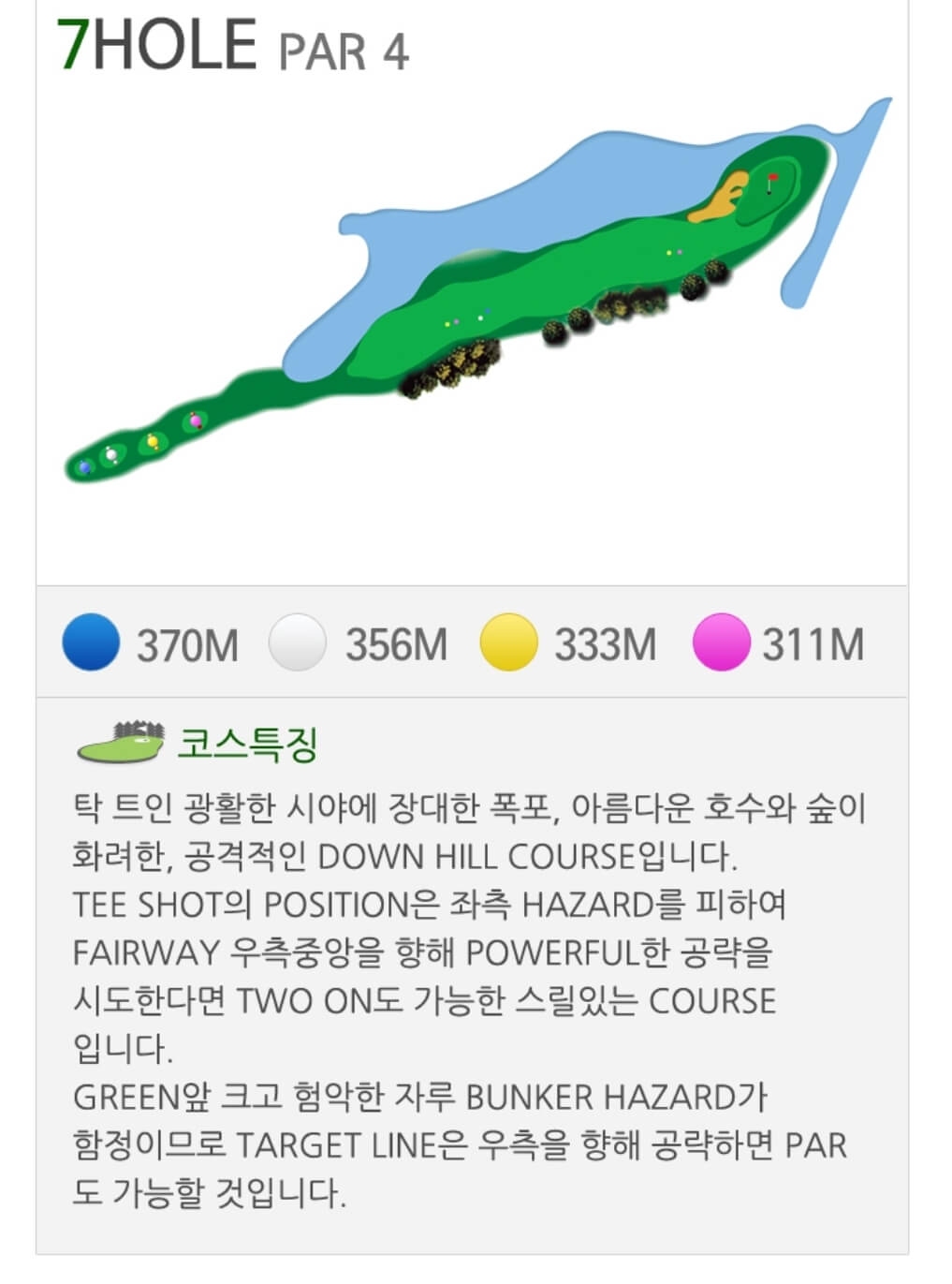 동부산 컨트리클럽 레이크코스 7