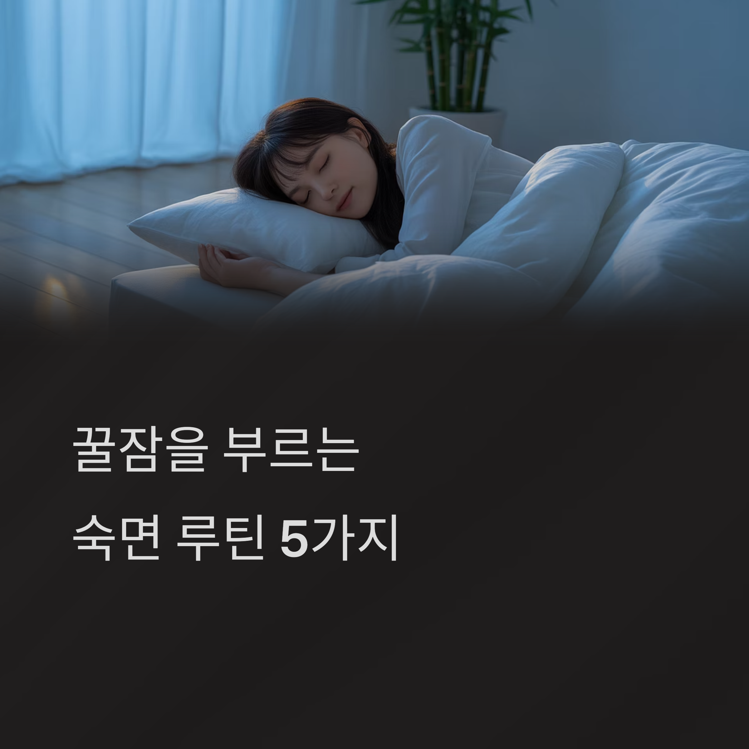 잘 자는 사람이 지키는 생활 루틴