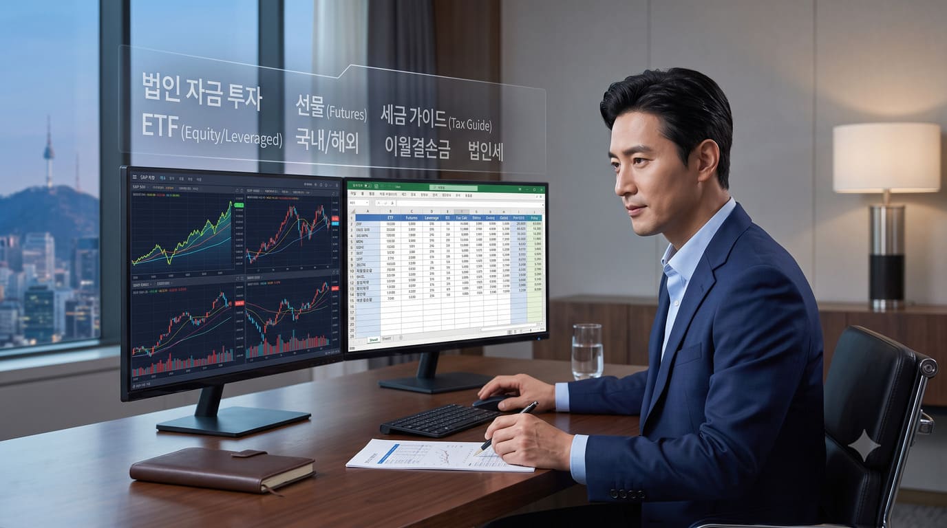 법인 자금의 ETF, 선물 및 미국 주식 거래 세무/회계 종합 가이드