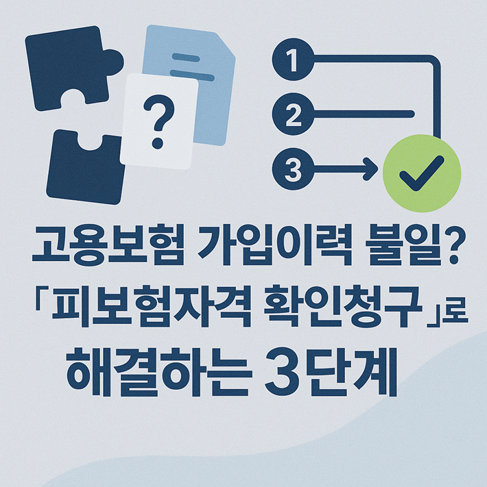 고용보험 가입이력 불일치? '피보험자격 확인청구'로 해결하는 3단계 관련