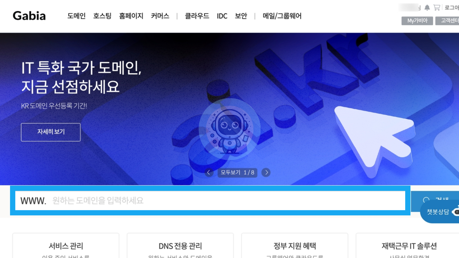도메인 검색