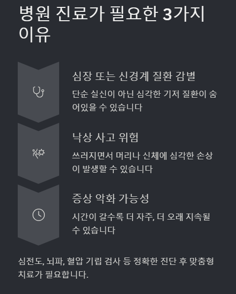 병원 진료가 필요한 3가지 이유