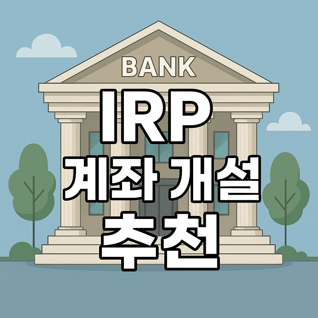 IRP 계좌 개설 추천 가이드｜세액공제&middot;수수료&middot;ETF 투자까지