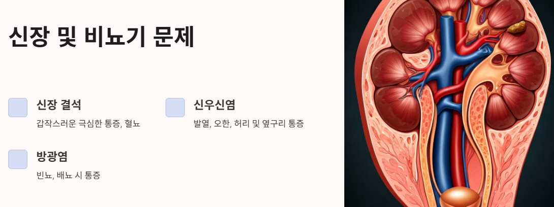 신장 및 비뇨기 문제