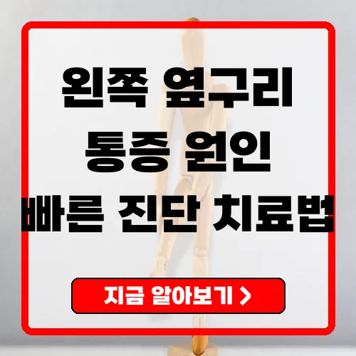 왼쪽옆구리통증 원인부터 치료까지 완벽 가이드