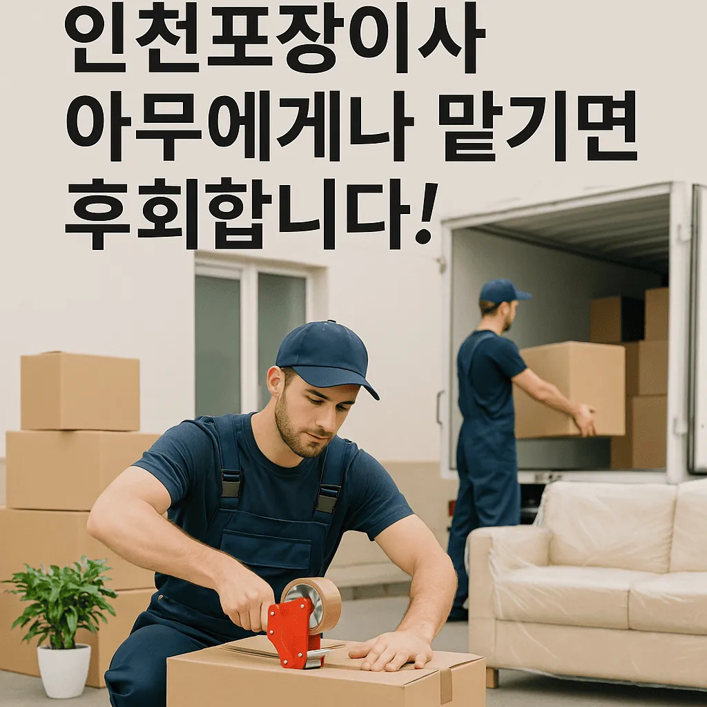 인천포장이사 추천