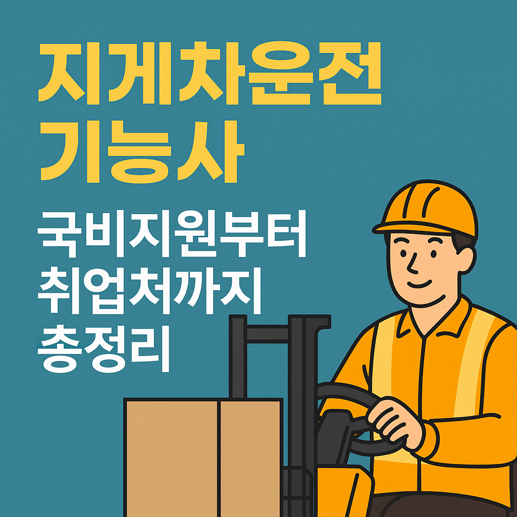 지게차 운전기능사 취득법