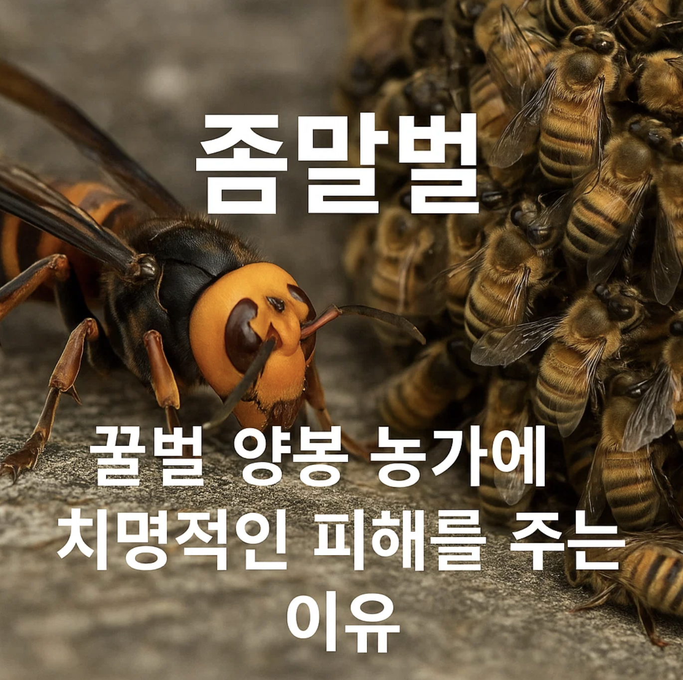 좀말벌, 꿀벌 양봉 농가에 치명적인 피해를 주는 이유