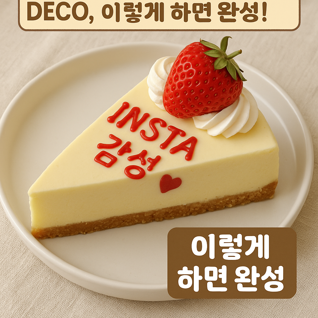치즈케이크 데코