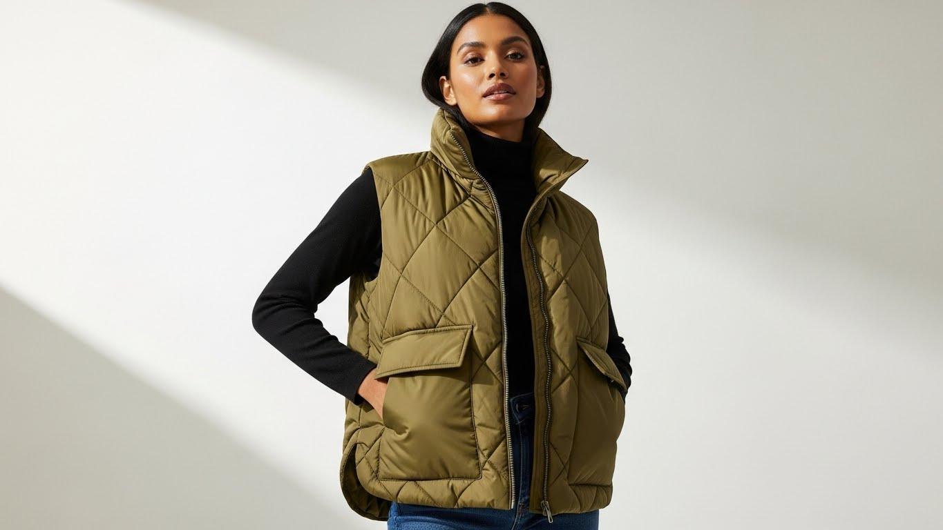 여성 패딩하프코트