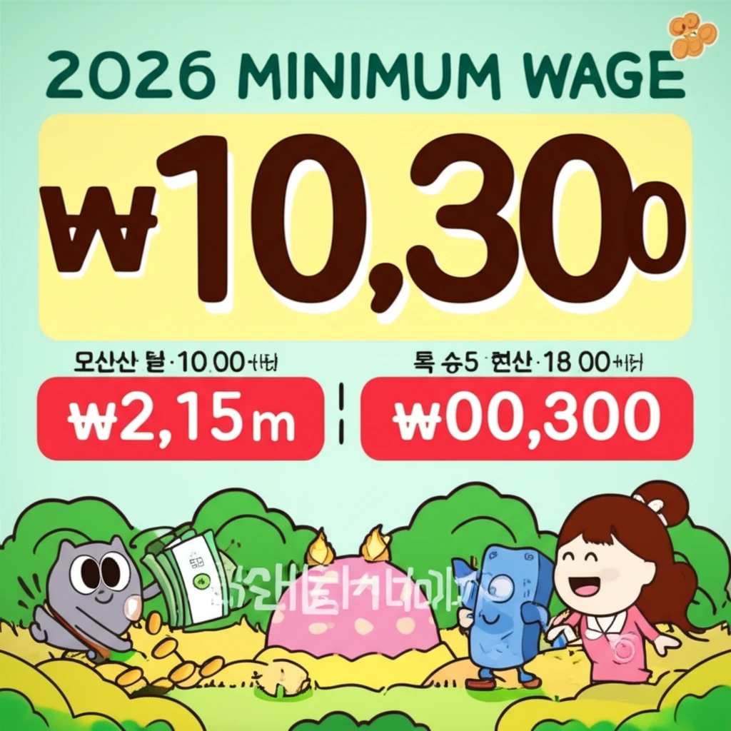 2026년 최저임금 2.7퍼센트 인상..