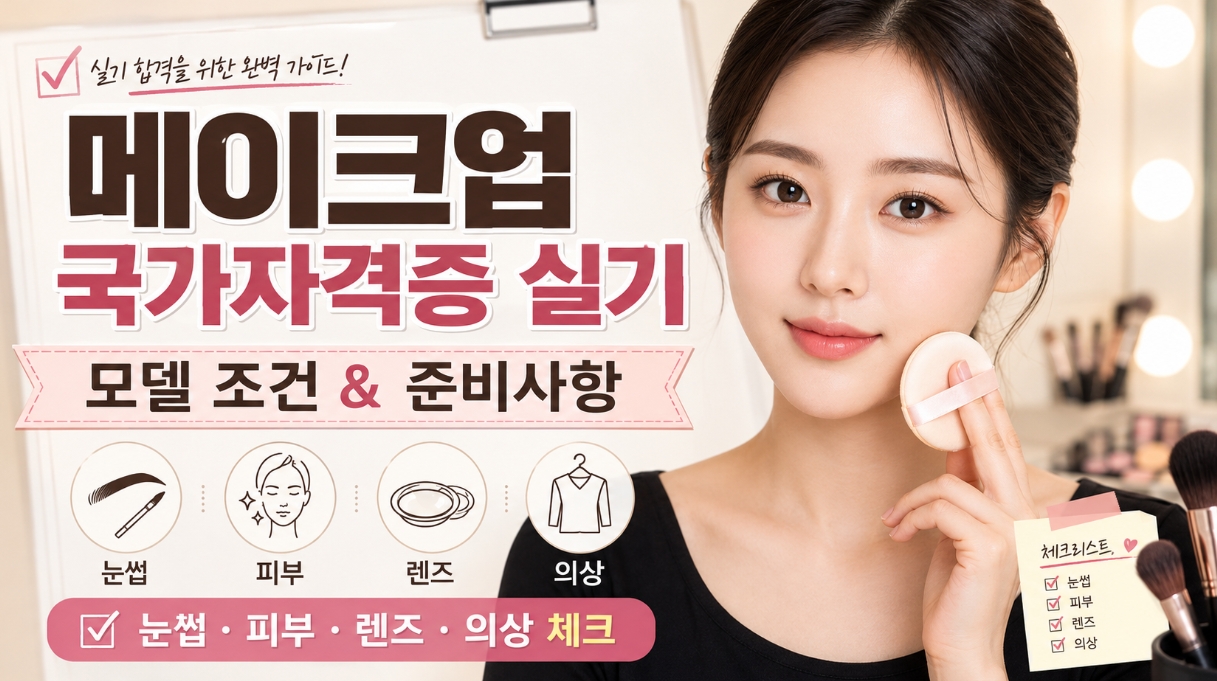 메이크업 국가자격 실기 사진