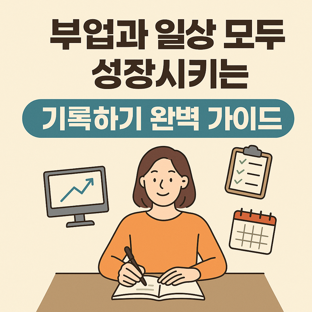 부업과 일상 모두 성장시키는 ‘기록하기’ 완벽 가이드