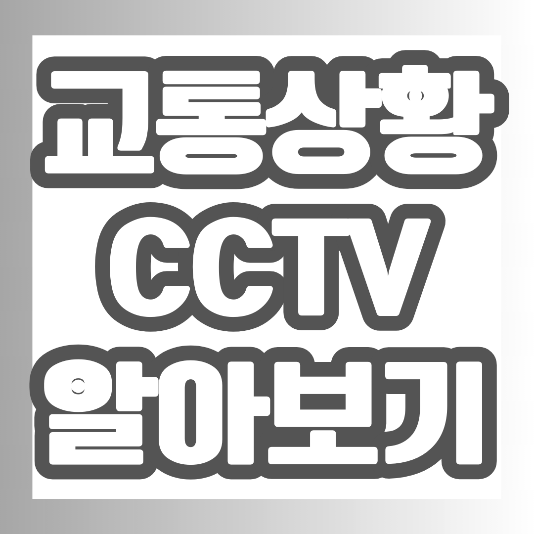 도로 교통상황 포스팅에 대한 썸네일.