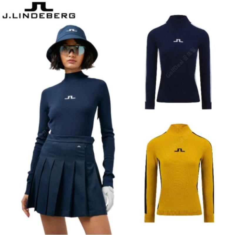 제이린드버그 여성용 아디아 니트 스웨터 겨울골프웨어