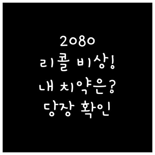 안전한 치약 사용을 위한 2080 리..
