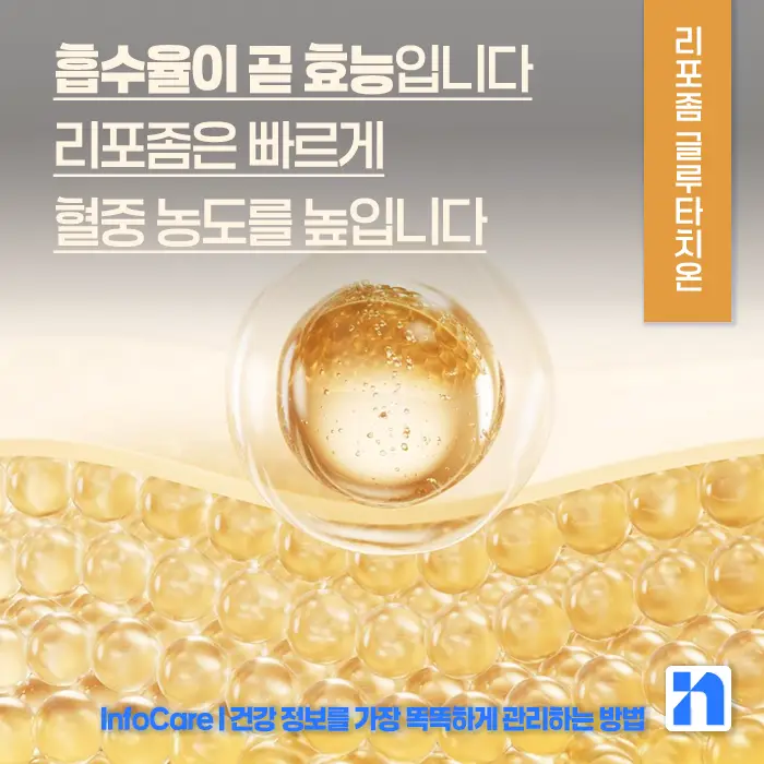 리포좀 글루타치온 vs 글루타치온 효능 비교