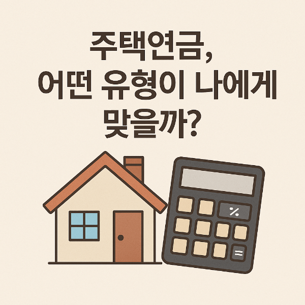 주택연금 유형별 장단점