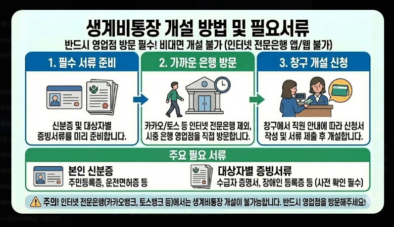 생계비통장 은행별 우대혜택 비교 [2026년 최신] 수수료 면제 및 금리 우대 조건 정리