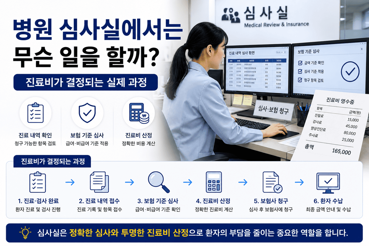 병원 심사실에서는 무슨 일을 할까