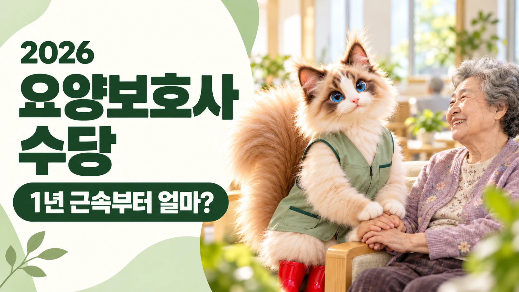 2026년 요양보호사 수당 및 1년 근속 장기근속장려금 안내 썸네일 이미지