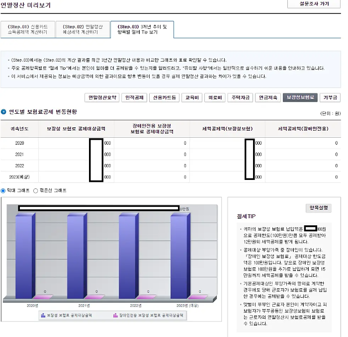 연말정산 미리보기