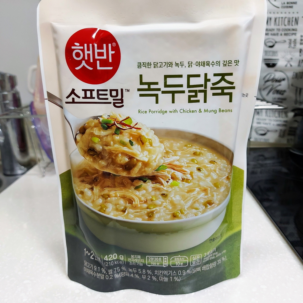 비비고 녹두닭죽