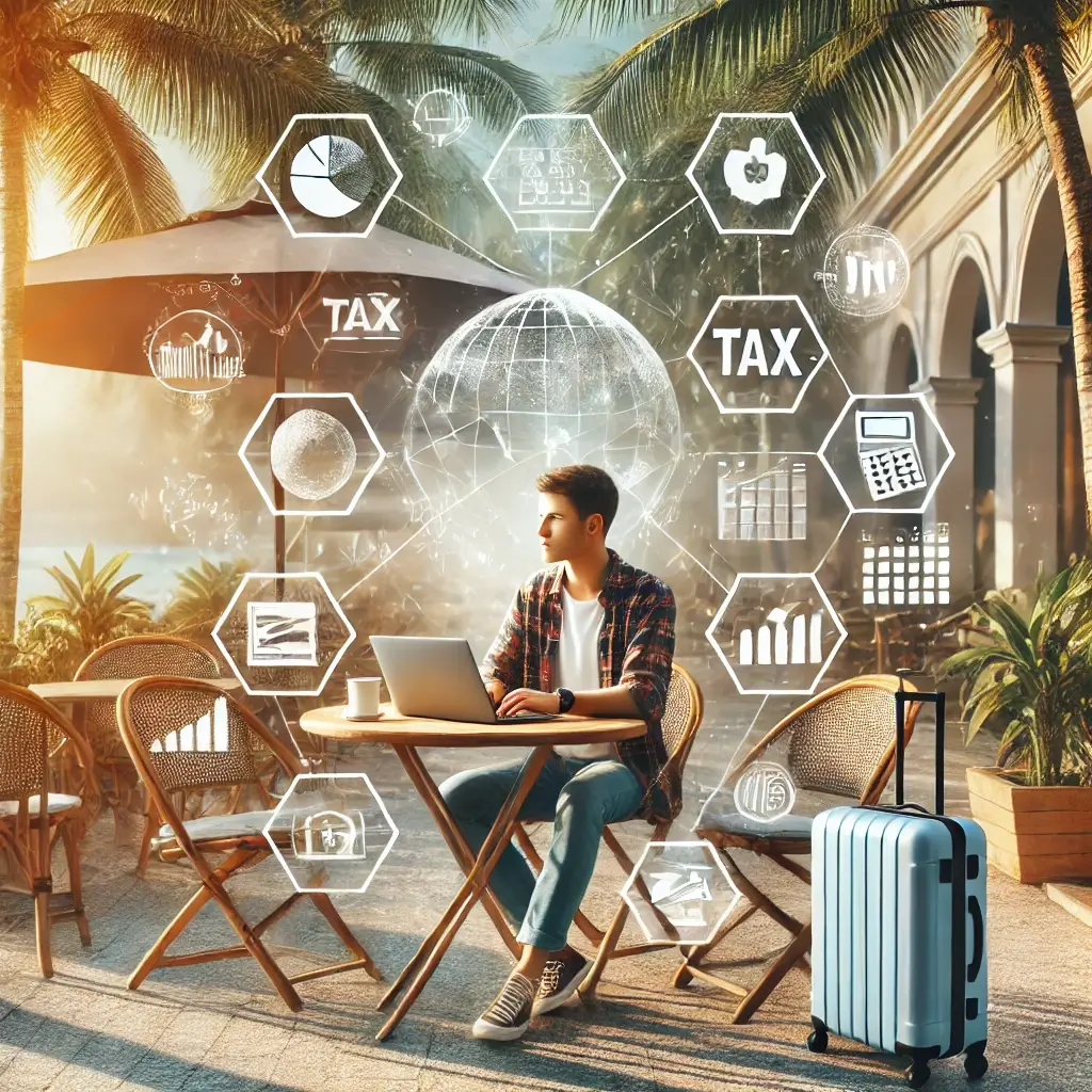 '자유롭게 일하며 책임도 함께하는 삶'이라는 메시지를 시각적으로 표현한 이미지