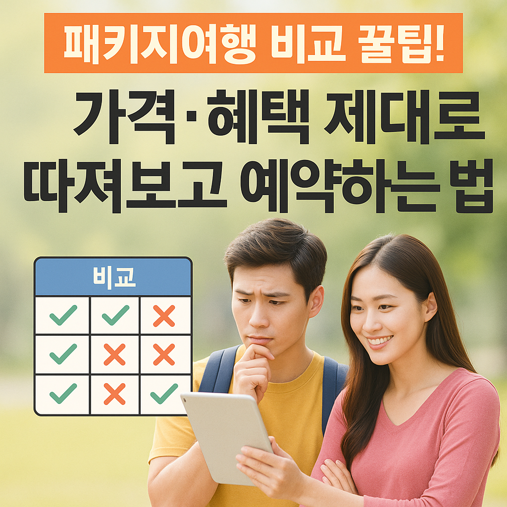패키지여행 비교 꿀팁! 가격&middot;혜택 제대로 따져보고 예약하는 법